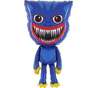 Toyland® 96 cm (38") Ballon géant en aluminium en forme de monstre bleu - Ballons d'Halloween/de fête pour enfants