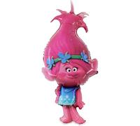 Toyland® 99cm (39") princesse coquelicot ballon en aluminium en forme de troll - décorations de fête pour enfants trolls
