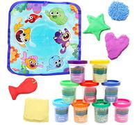 Toyland® Baby Shark's Big Show Touch & Feel Playset - Tapis de Jeu désordonné Inclus - Jouets sensoriels pour Enfants