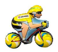Toyland® Ballon en aluminium en forme de cycliste 80 cm
