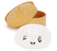 Toyland® Bao Dumpling à Paillettes Iridescentes - Jouet Sensoriel Anti-Stress avec Boîte Vapeur en Plastique - Jouet à Presser pour Enfants - 3 Ans et Plus