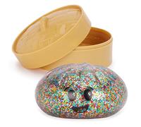 Toyland® Bao Dumpling Squishy à Paillettes Arc-en-Ciel - Jouet Sensoriel Anti-Stress avec Boîte Vapeur en Plastique - Jouet à Presser pour Enfants - 3 Ans et Plus