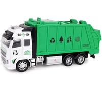 Toyland® Camion à bac Vert de 21 cm moulé sous Pression - Caractéristiques Ouverture du loquet supérieur et du Dos - Jouets pour camions à Moteur à Friction pour garçons