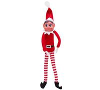 Toyland® Elves Behavin Badly 12 Pouces Fille Elf Bend & Pose Peluche avec Longues Jambes, Corps Doux et Tête en Vinyle - Jouets Fantaisie de Noël
