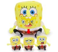 Toyland Ensemble de Peluches Peluche 46 cm (18") Spongebob Squarepants - Grande Figurine avec 3 Mini-Personnages à l’intérieur - Âges 3+