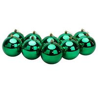 Toyland® Lot de 10 Boules de Noël Extra Larges 100 mm Vert