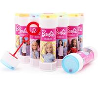 Toyland® Lot de 12 Barbie Bulles avec Baguettes, Solution de 60ml et Couvercle de Labyrinthe Fantaisie - Jouets de Poche et de Fête