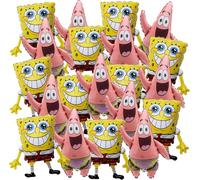 Toyland® Lot de 20-37 cm (15") Mini ballons SpongeBob SquarePants et Patrick Star - Tiges et coupelles incluses - Décorations pour anniversaire