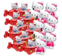Toyland® Lot de 20 - Hello Kitty Mini ballons en aluminium - Tiges et supports inclus - Décorations pour anniversaire