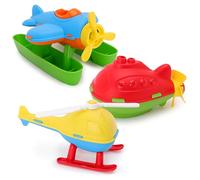 Toyland® Lot de 3 - 16cm (6") Hélicoptère, sous-Marin et Hydravion Colorés - Jouets Aquatiques Flottants pour Enfants - Jouet pour la Piscine et Le Bain - Âge 18 Mois +
