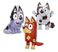 Toyland® Lot de 3 Ballons alu Bluey - 29" Muffin, 30" Socks & 34" Rusty - Décorations de Fête pour Enfants
