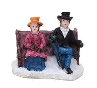 Toyland® Mini décoration de Noël en résine - Accessoires de scène de Village - Figurines de Noël (Couple (Pas de bébé))