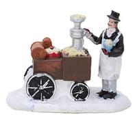 Toyland® Mini décoration de Noël en résine - Accessoires de scène de Village - Figurines de Noël (Machine à Popcorn)