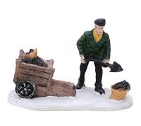 Toyland® Mini décoration de Noël en résine - Accessoires de scène de Village - Figurines de Noël (Ouvrier du Charbon)