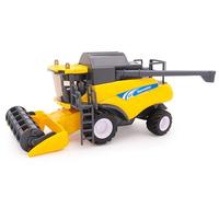 Toyland® Moissonneuse-batteuse Jaune à Friction à l'échelle 1:32 - Jouets de Ferme - 25 cm x 11 cm
