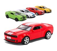 Toyland® Muscle Car en métal moulé sous Pression Rouge 12 cm (2") avec Capot ouvrant - Réplique de Voiture Miniature - Véhicules de Jeu