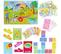 Toyland® My First 3 in 1 Blippi Puzzle Set - Puzzle 45 pièces, 28 Dominos et Jeu d'association d'images - Convient aux Enfants de 3 Ans et Plus - Jeux d'apprentissage