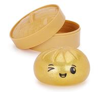 Toyland® Or Pailleté Jouet sensoriel Anti-Stress dans Une boîte Vapeur en Plastique Souple en Forme de bao - Jouet à Presser pour Enfants - Dès 3 Ans
