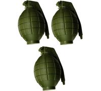 Toyland® Pack de 3 Grenades à Main Green Toy Army pour Enfants - avec lumière Clignotante et Son - Jeu de rôle
