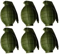 Toyland Pack de 6 Jouets pour Enfants Green Grenades à Main - avec Clignotant de lumière et de Son - Roleplay