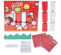 Toyland® Pack of 6 Family Christmas Crackers Santas Yes Or No Game - Décoration de fête de Noël