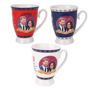 Toyland Paquet de 4-2018 Tasse de Forme de Tulipe Commémorative de Mariage Royal d'Harry et de Meghan - Souvenirs Royaux de Mariage
