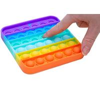 Toyland® Push Bubble Pop Bubble 'Pop It' Sensory Fidget Toy - Beaucoup de Choix (Carré Arc-en-Ciel)