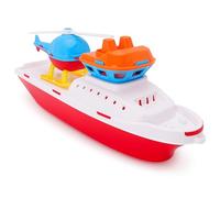 Toyland® Remorqueur Hélicoptère Coloré de 42cm (17") avec Hélicoptère Inclus - Jouet Aquatique Flottant pour Enfants - Jouets de Bateau pour la Piscine et Le Bain - Âge 2 Ans et Plus