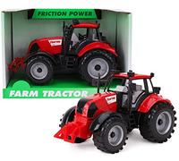 Toyland Tracteur agricole alimenté par Friction avec Capot d'ouverture - Disponible en Rose, Bleu, Rouge et Vert (Rouge)