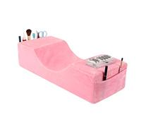 Toymay Coussin Ergonomique pour Extensions de Cils en Mousse à mémoire de Forme pour Le Cou, Extension de Cils pour Le Dos, Coussin de Voyage (Rose)