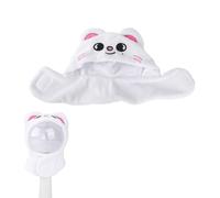 TOYMIS Housse pour Bâton Lumineux Stray Kids, Personnage de Dessin Animé Support pour Bâton Lumineux Tissu en Peluche Doux Compatible avec Stray Kids Ver1.0/2.0 (Chat Blanc)
