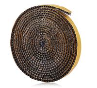 TOYMIS Joint de Cheminée Autocollant, 3mm x 1cm x 3m Joint Fibre Verre Plat Joint de Poêle à Bois Joint pour Insert de Cheminée pour Poêles de Cheminée, Résistant à la Chaleur 550 Degrés Celsius