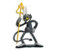toynk Cuphead The Devil Create-A-Figure 4 英吋(約 10.2 公分) 迷你成人公仔 | 可互換零件 適用於姿勢、客製化。