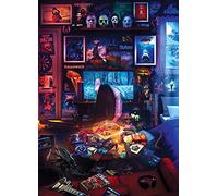 toynk House of Horrors and Scary Movies 1000 Piece Jigsaw Puzzle by Rachid Lotf