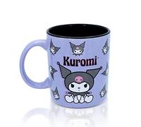 Toynk Sanrio Mug en céramique avec inscription Hello Kitty and Friends Kuromi Violet Capacité 591 ml