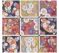 Toyo 010602 Origami Wafu Chiyogami Kyou-Yuzen 15 x 15 cm 4 motifs x 7 feuilles