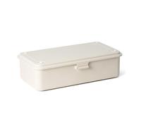 TOYO Boîte de rangement empilable en acier blanc T-190