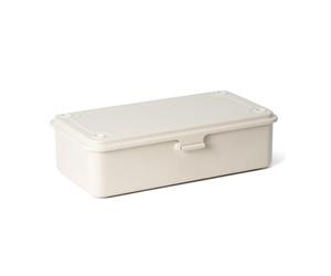 TOYO Boîte de rangement empilable en acier blanc T-190