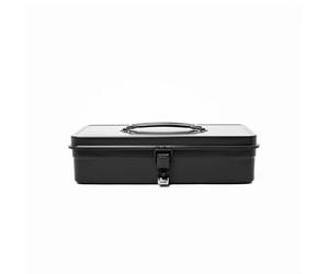 Toyo Boîte de rangement en acier sans soudure, boîte à outils Taille compacte, T-320 Col. Noir