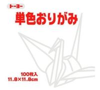 Toyo Lot de 100 feuilles de papier origami Blanc 11,8 cm