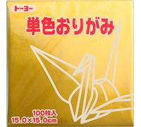 Toyo Origami Doré 15.0cm x 15.0cm Carré 100 Pièces (Importation Japonaise)