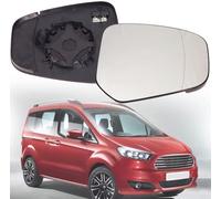TOYOCC Miroir de Rétroviseur de Rechange pour Ford Tourneo/Transit Courier 2014-2020 2021 2022 2023, Verre De Rétroviseur Extérieur Chauffant avec Plaque de Support, Voiture Accessoires,Right