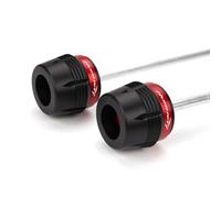 TOYOCC Moteur Bobines de Broche Avant et arrière de Moto, Curseur de Fourche de Roue d'essieu, Protection Contre Les Chocs CB750 CB 750 Hornet 2023 (Couleur : Front Rear-Red1)