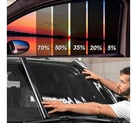 TOYOCO Rouleau de film teinté pour vitres et pare-brise de voiture, bloque la chaleur et les UV et résiste aux rayures, film occultant, protection de l’intimité