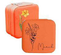 toyofmine Boite a Bijoux Personnalisée, Boite a Bijoux Fille, Boite Bijoux Voyage, Cadeau pour Petite Amie, Maman, Amie, Anniversaire, Anniversaire de Mariage