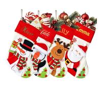 toyofmine Chaussette de Noël personnalisée Style Patte d'animal pour Chiens et Chats, brodée sur Mesure avec Le nom de Votre Animal