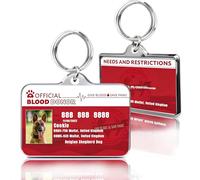 toyofmine Médaille d'identification personnalisée Pour chien de compagnie | En acier inoxydable pour animaux,Médaille pour chien personnalisée double face, texte et photo imprimés