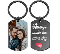 toyofmine personnalisé Double face Photo porte-clés conduire en toute sécurité garçon petite amie animal de compagnie porte-clés personnalisé cadeaux