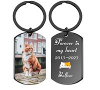 toyofmine personnalisé Double face Photo porte-clés conduire en toute sécurité garçon petite amie animal de compagnie porte-clés personnalisé cadeaux