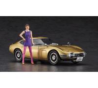 Toyota 2000GT Or W / Girl Figurine (HASSP533) 1:24 Plastique Model Kit Hasegawa